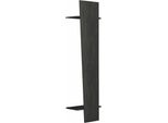 Dmora Mobile Da Ingresso Allinko 30X50X200H Cm Nero Antracite, Appendiabiti 3 Vani Italy