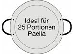 Paella World Padella Per Paella Originale Spagnola Tipo Valenciana 90 Cm Di Diametro