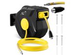 Tubo Flessibile Per Aria Compressa Retrattile Su Avvolgitore Automatico 18 Bar 20 M + 3 M