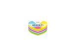 Quaderni Cuore 64X67Mm 5 Colori Neon+Bianco 250K.