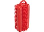 Spazzolino Per Unghie Doppio, Rosso/Pbt Rosso, ø 0,35MM Medio/Duro