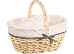 Kesper Cestino Per La Spesa Con Inserto In Tessuto, 45 X 34 Cm, Salice Kesper 17697