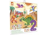 Set Di Adesivi Janod - Adesivi Riutilizzabili Sui Dinosauri - Giocattolo Creativo Per Bambini Dai 2 Anni In Su