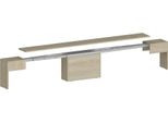 Dmora Panca Yutu 25X290X45H Cm Marrone Olmo, Peso Supportato 400 Kg Colore Rivestimento Marrone Italy