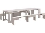Dmora Panca Quedan 25X290X45H Cm Bianco, Peso Supportato 400 Kg Colore Rivestimento Bianco Italy