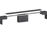 Dmora Panca Yutu 25X290X45H Cm Grigio Ardesia, Peso Supportato 400 Kg Colore Rivestimento Grigio Italy