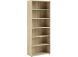 Dmora Libreria Armon 40.1X89.2X221.7H Cm Marrone, 5 Ripiani Portata Ripiani 18