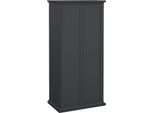 Dmora Guardaroba 2 Ante Albiolo 60.5X200.56H Cm Grigio, Appendiabiti 2 Ante