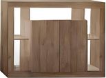 Dmora Credenza Angelie 42X134X102H Cm Marrone Rovere, Apertura Battente 2 Ante Italy