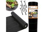 Ekspand | Velo Antierba 70G - 1,1X100M - Nero - Resistente Ai Raggi Uv - Tappeto Antierba Con 100 KołKóW
