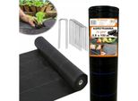 Ekspand | Velo Per Erbacce 70G - 0,8X100M - Nero - Resistente Ai Raggi Uv - Protezione Dalle Erbacce Con 30 Punte