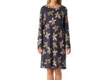 Camicia Da Notte Schiesser Comfort Nightwear Camicia Da Notte A Maniche Lunghe, Lunga 100 Cm, Con Scollo Rotondo