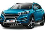 Protezione Paraurti Anteriore In Acciaio Inox Per Hyundai Tucson 2015-2020 Con Abe Silver