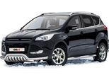 Protezione Paraurti Anteriore In Acciaio Inox Per Ford Kuga 2012-2017 Abe Protezione Argento