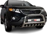 Protezione Paraurti Anteriore In Acciaio Inox Per Kia Sorento 2010-2012 Abe Protezione Argento