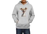 Felpa Con Cappuccio Da Uomo Funny Dogs Breeds Chihuahua Dog Breed, Man S , Gris