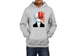 Felpa Con Cappuccio Da Uomo Manga Japan Anime Comics Animation My Hero Anime Academia 27, Man 2XL , Gris