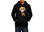 Felpa Con Cappuccio Da Uomo Naruto Naruto Chibi, Man S , Noir