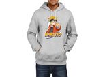 Felpa Con Cappuccio Da Uomo Naruto Naruto 07, Man Xl , Gris