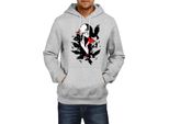 Felpa Con Cappuccio Da Uomo Naruto Itachi Crows, Man M , Gris