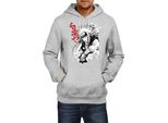 Felpa Con Cappuccio Da Uomo Naruto Jiraiya 04, Man S , Gris