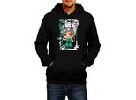 Felpa Con Cappuccio Da Uomo Demon Anime Slayer Kimetsu No Yaiba Chibi Tengen Uzui, Man S , Noir