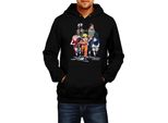 Felpa Con Cappuccio Da Uomo Naruto Team 7 04, Man S , Noir