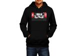 Felpa Con Cappuccio Da Uomo Naruto Kakashi Hatake 05, Man 2XL , Noir