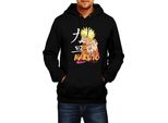 Felpa Con Cappuccio Da Uomo Naruto Naruto 06, Man L , Noir