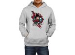 Felpa Con Cappuccio Da Uomo Anime Manga Dragon Anime Manga Ball Z Goku Chibi Goku Chibi, Man M , Gris