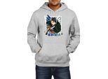 Felpa Con Cappuccio Da Uomo Japan Animation Manga Anime Comics Attack Anime On Titan Levi Ackerman 01 Levi Titan Attack, Man L , Gris