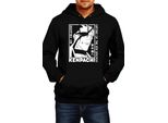 Felpa Con Cappuccio Da Uomo Japan Animation Manga Anime Comics Bleach Kenpachi Zaraki Kenpachi, Man S , Noir