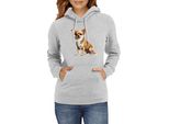 Felpa Con Cappuccio Da Donna Dogs Breeds Chihuahua Dog Breed 006, Lady 2XL / Gris