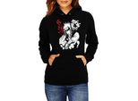 Felpa Con Cappuccio Da Donna Naruto Jiraiya 04, Lady S / Noir