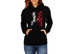 Felpa Con Cappuccio Da Donna Naruto Naruto Kurama 03, Lady Xl / Noir