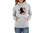 Felpa Con Cappuccio Da Donna Dragon Anime Manga Ball Z Kanji Goku, Lady L / Gris
