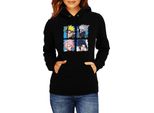 Felpa Con Cappuccio Da Donna Naruto Team 7 03, Lady L / Noir