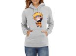 Felpa Con Cappuccio Da Donna Naruto Naruto Chibi, Lady L / Gris