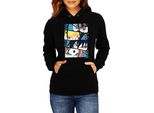 Felpa Con Cappuccio Da Donna Naruto Team 7 05, Lady Xl / Noir