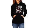 Felpa Con Cappuccio Da Donna Naruto Akatsuki Team Members 04, Lady S / Noir