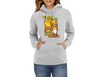 Felpa Con Cappuccio Da Donna Japan Anime Manga Pokemon Pikachu 01 Pikachu Light, Lady 2XL / Gris