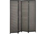 Schermo 4 Pezzi 180 X 180 Cm Parete Divisoria In Bambù, Schermo Pieghevole Privacy Parete Divisoria Per Soggiorno Marrone Aosom