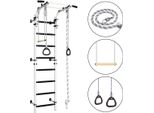 Barre Da Parete Wallbarz Family 2W Parete Da Arrampicata Parete Da Ginnastica Attrezzi Da Ginnastica Bambini In Argento Nero