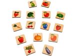 Gioco Di Memoria In Legno - Frutta E Verdura