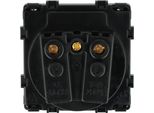 Modulo Di Presa Dc Smart Home Dorato Con Sportellino