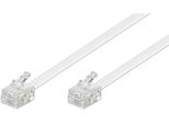 Goobay 93065 Cavo Di Collegamento Modulare, 15 M, Bianco - Spina RJ11/RJ14 (6P4C) > Spina RJ11/RJ14 (6P4C)