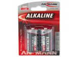 Ansmann 1513-0000 Batteria Alcalina, Baby (C), Confezione Da 2 (1513-0000), 7,2Mah