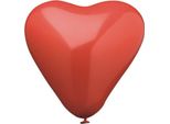 Papstar 18715 Papstar Luftballons "Heart"", Groß, Rot"
