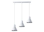 Lampada A Sospensione Taleja 3 Bianco [ES111] 3Xes111 10W Acciaio 120X14X45Cm Sollux Lighting