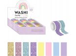 Set Di Nastri Decorativi Washi Glitter Pastel